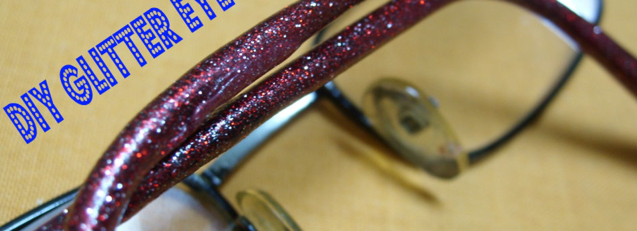 DIY Glitter Frame Eyeglass