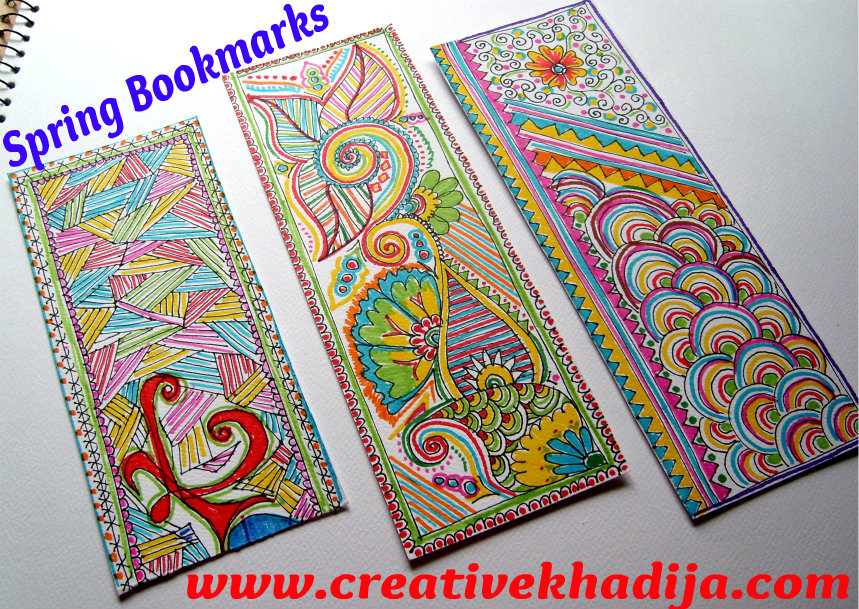 Spring Drawings & Bookmarks