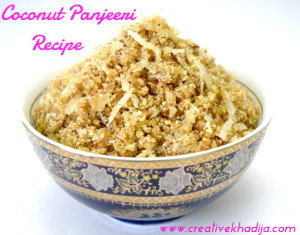 coconut panjeeri sweet pakistani recipes