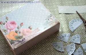 How To Decoupage Box With Scrapbook Paper