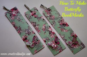 How to make handmade butterfly bookmarks paper crafts