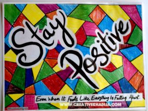 stay-positive typography wall-art-creative-for-sale