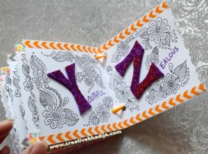coloring book pages style handmade birthday card