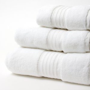 Microplush Zero Twist Cotton Bath Towel, White