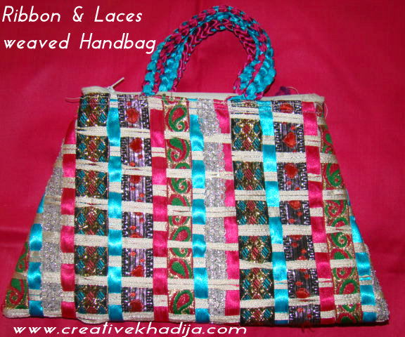 Ribbon & Laces weaved Handbag