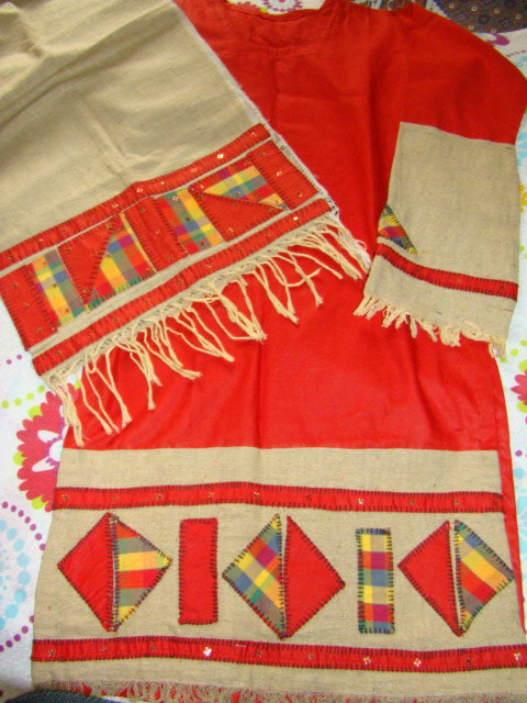 Applique Patch work on Stole