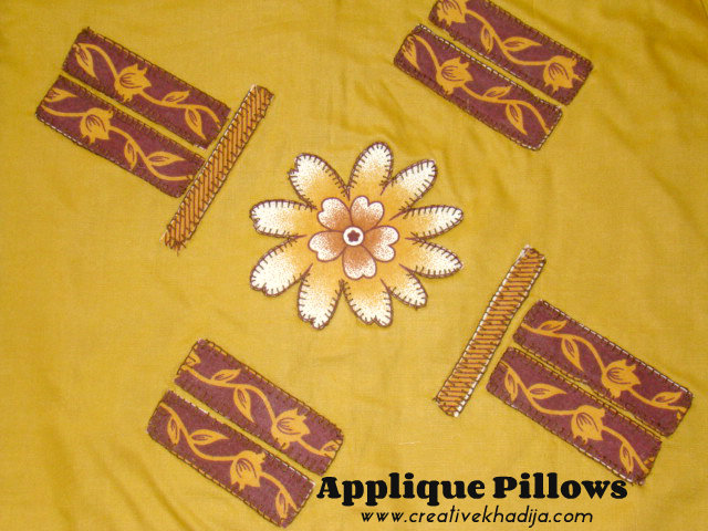 applique patchwork pillow cushions designing