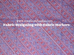 fabric designing with fabric markers
