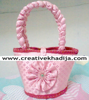 handmade pink bag for baby girl