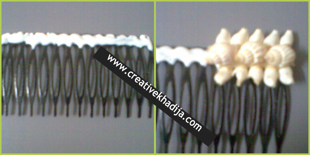 shells designed hair pin ideas