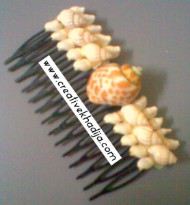 shells designed hair pin ideas