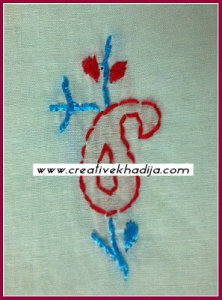 hand embroidery paisley on shirt