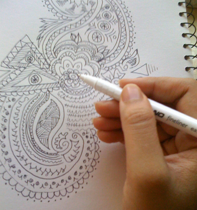 my henna design doodle