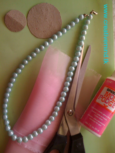 Organza Flower Tutorial & Pearl Necklace Restyle