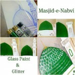 Masjid Nabwi Glass Paint Art