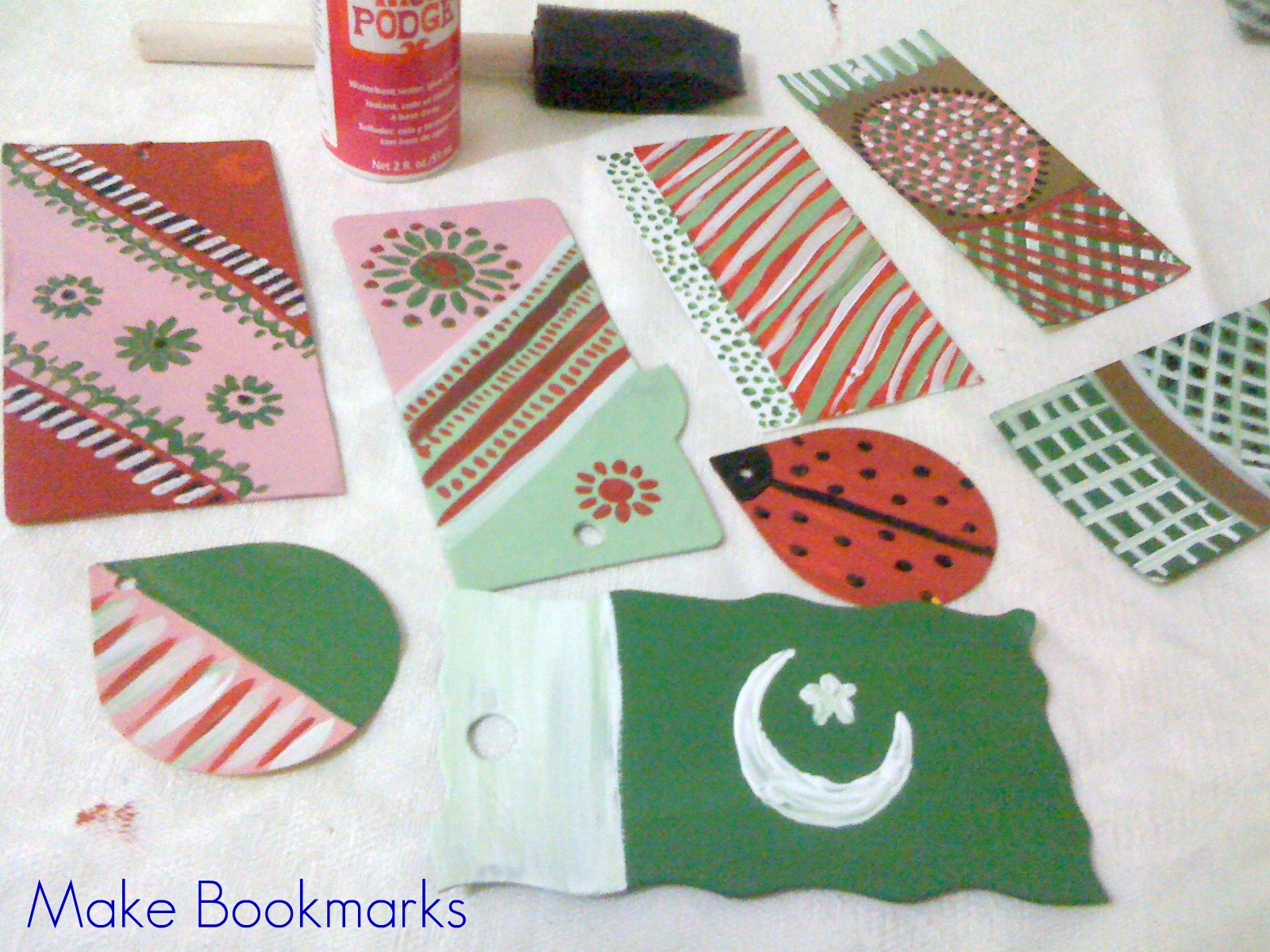 back to school handmade bookmarks