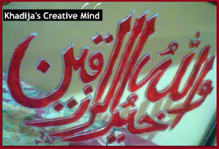 Glass Paint & Calligraphy