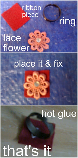 Lace Jewelry-Easy Ring Tutorial