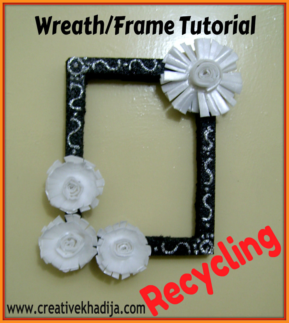 wreath making or photo frame tutorial