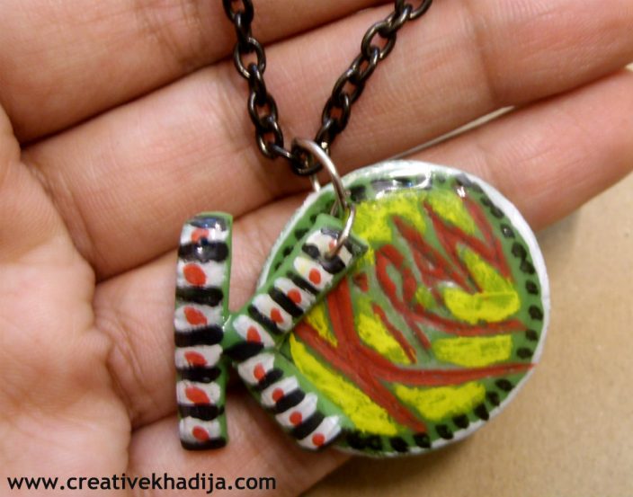 clay jewelry making pendant