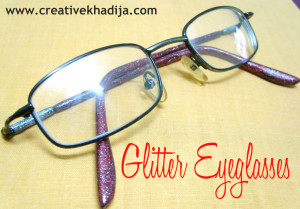 glitter eyeglass
