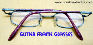 glitter frame glasses