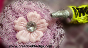 netting fabric flower tutorial