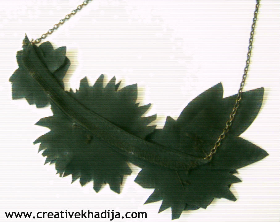 Leather necklace making