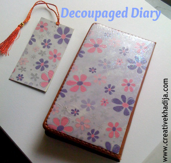 decoupage diary tutorial