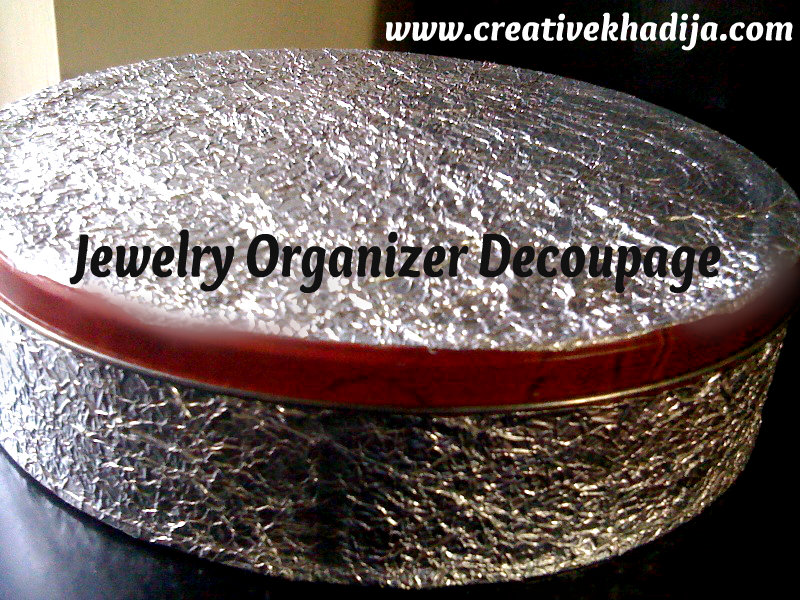 jewelry organizer decoupage