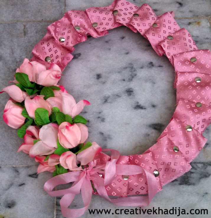 pink wreath making ideas
