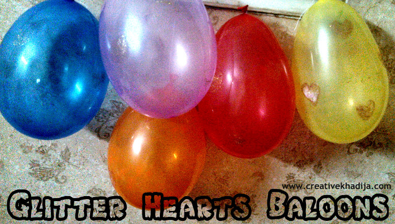 glitter hears baloons making