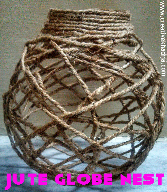 jute globe nest making
