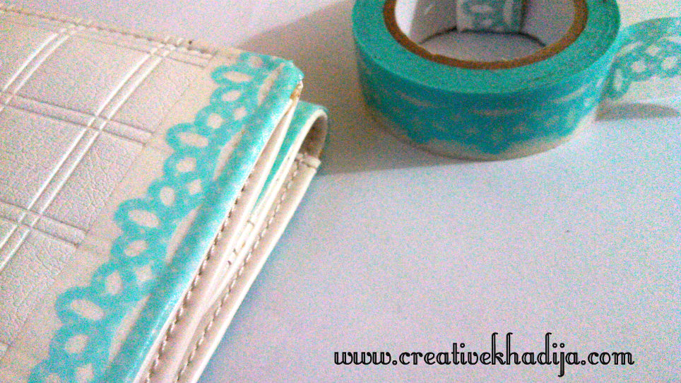 washi tape crafts purse refashion