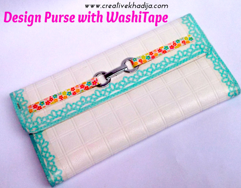 washi tape purse designing