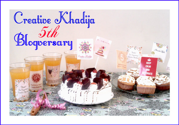 creativekhadija blog birthday blogversary 