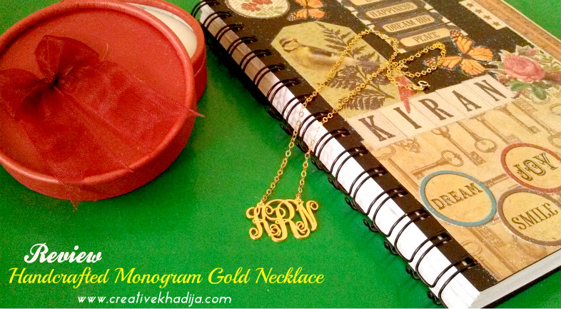 designer handcrafted monogram necklace jewelry review