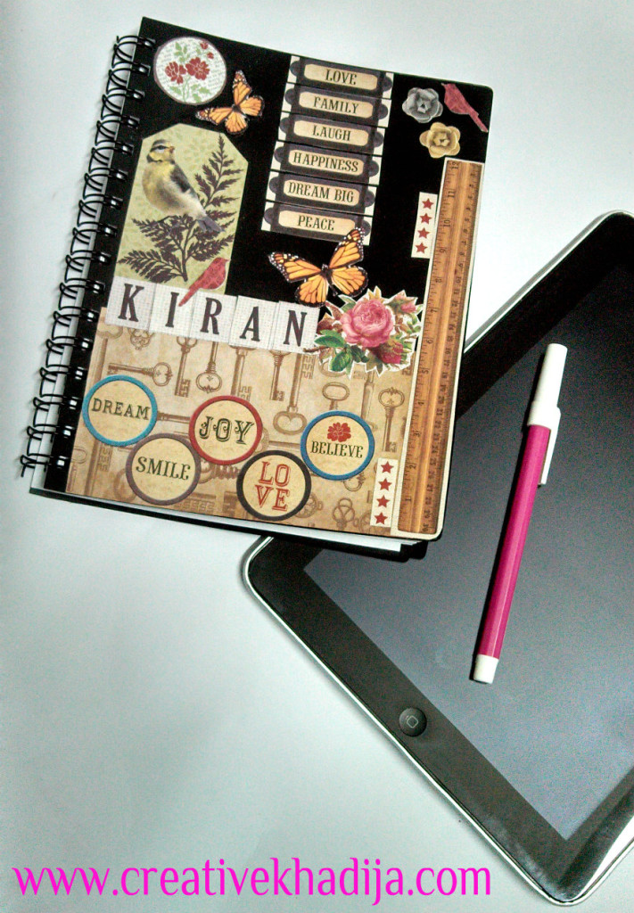 vintage planner mod podge decoupage tutorial