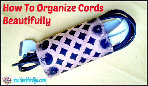 how to organize phone cords cables beautifully tp roll upcycling