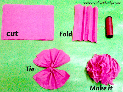 How To Make Colorful Crepe Paper Flowers For Decoration