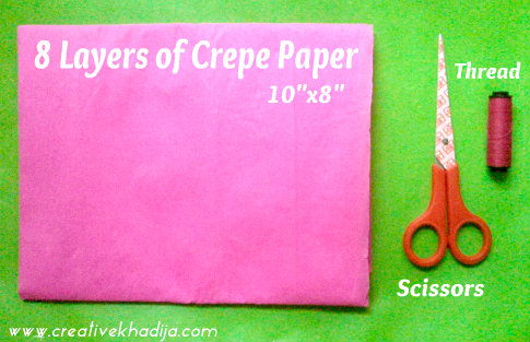 How to make colorful crepe paper flowers for decoration