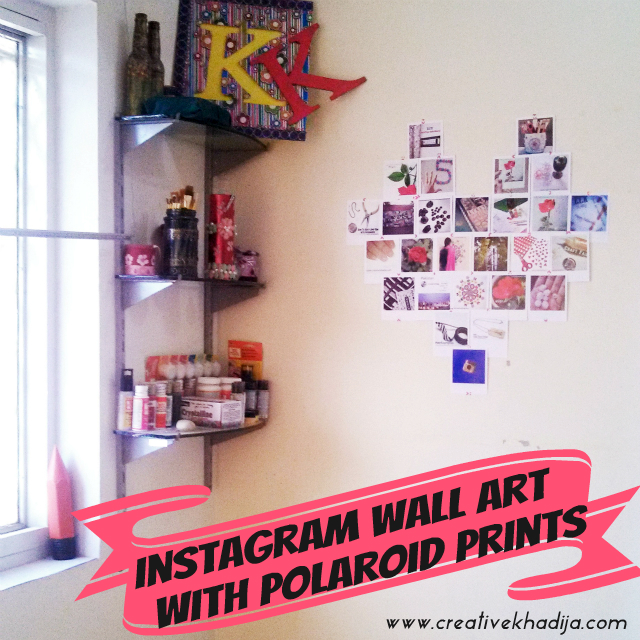 DIY Instagram Wall art with Polaroid Prints