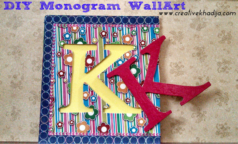 DIY monogram wall art tutorial1