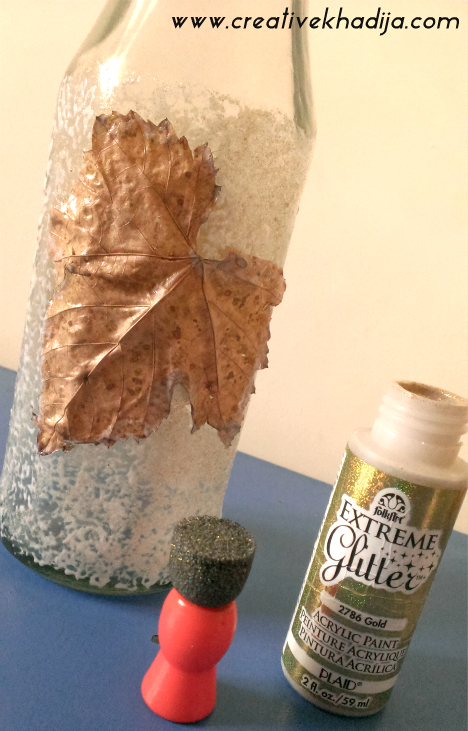 Upcycled bottle DIY for Fall Decoration