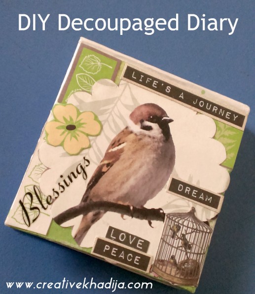 Vintage Design Diary Cover DIY