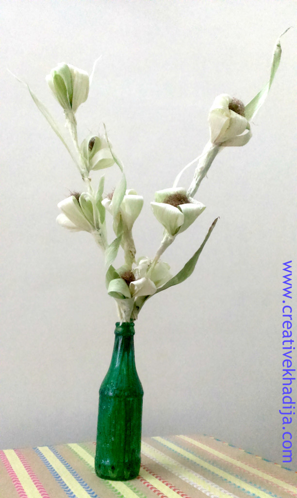 How To Make Corn Husk Flowers Bouquet for Fall