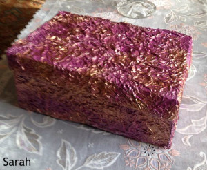 dough flowers handmade jewelry box making with foil sheet