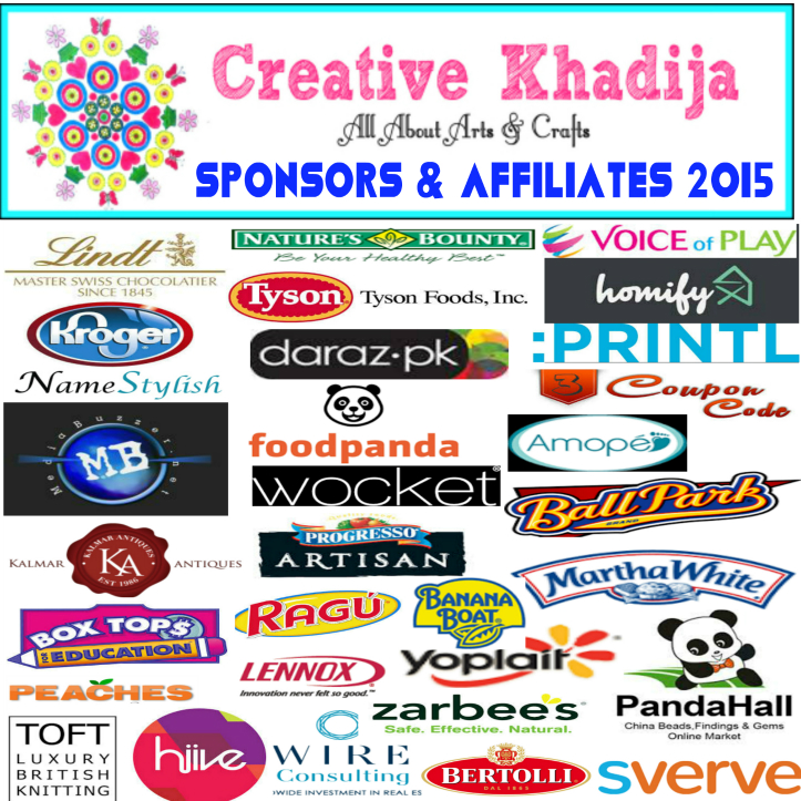 Creative Khadija Blog Sponsors 2015