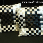 Silk Ribbon weaved cushions