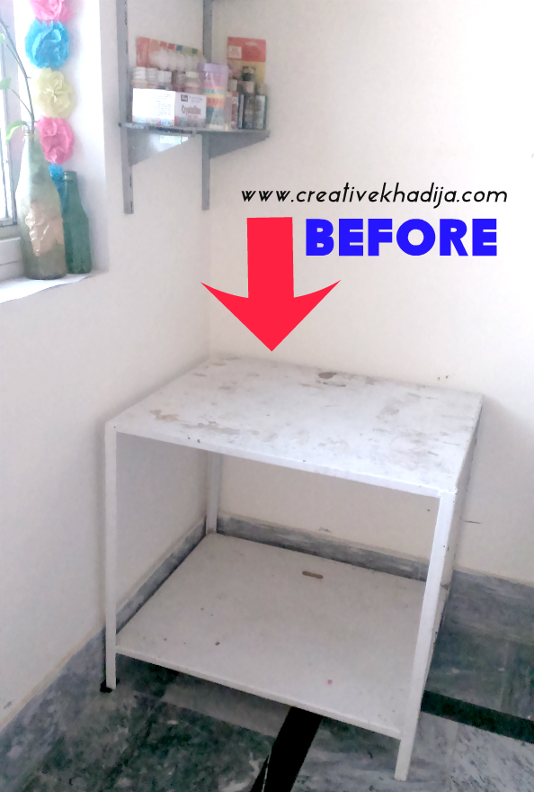 how to decoupage old table with mod podge